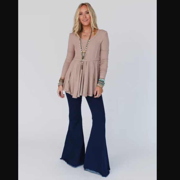 Three Bird Nest Jeans The Signature Flare Size Large Three Birds